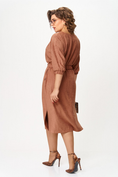 Платье VIPPRIMO 124 бежево-коричневый - фото 7