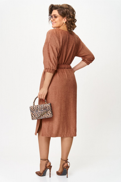 Платье VIPPRIMO 124 бежево-коричневый - фото 3