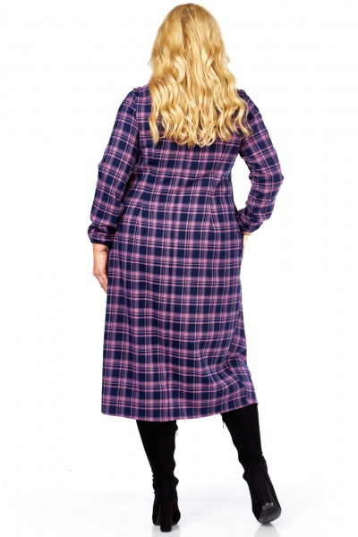 Платье Celentano lite 5058 сиреневая_клетка - фото 9