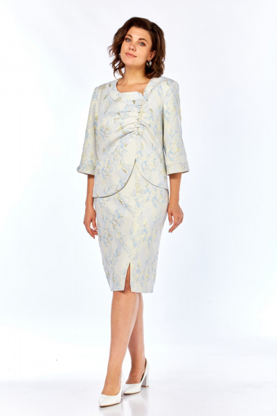 Платье Элль-стиль 2391/1 голубой - фото 19