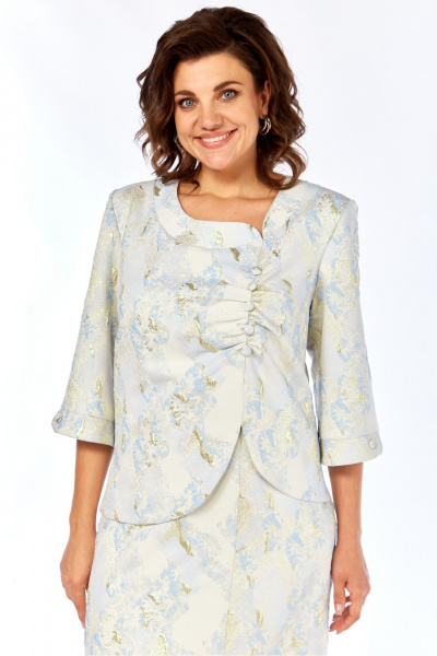 Платье Элль-стиль 2391/1 голубой - фото 13