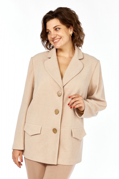 Брюки, жакет Элль-стиль 2413 бежевый - фото 25