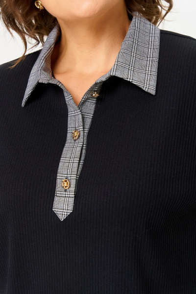 Блуза, юбка Svetlana-Style 2134 черный-клетка - фото 3