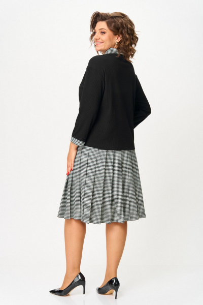 Блуза, юбка Svetlana-Style 2134 черный-гусиная_лапка - фото 7