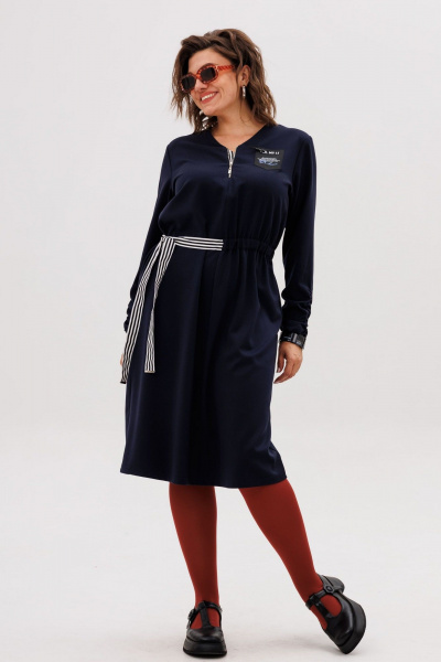 Платье Anelli 1705 темно-ирисовый - фото 11