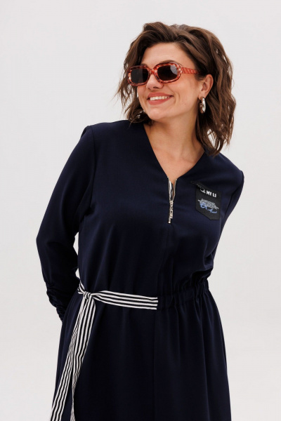 Платье Anelli 1705 темно-ирисовый - фото 9