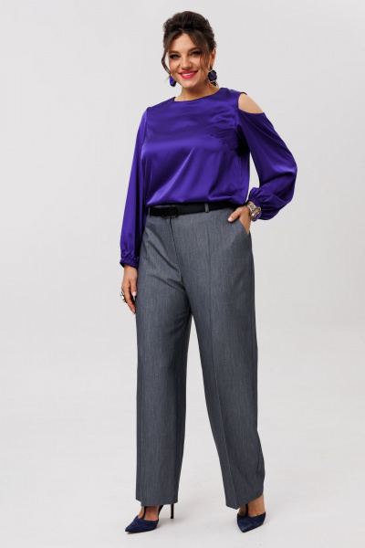 Блуза Anelli 1595 индиго - фото 13