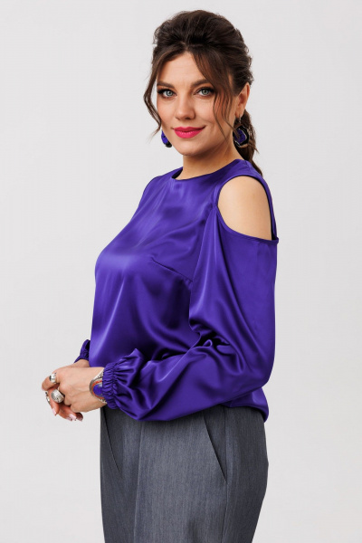 Блуза Anelli 1595 индиго - фото 9