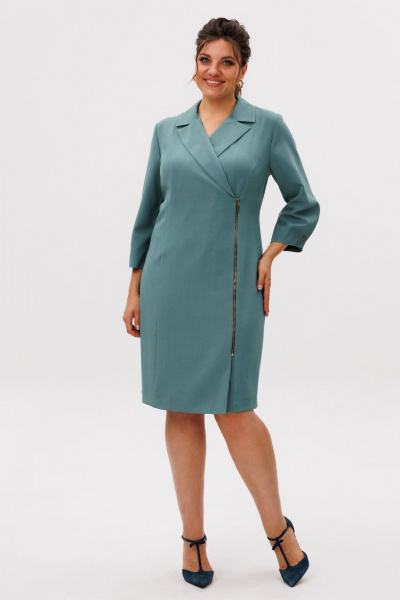 Платье Anelli 1569 лагуна - фото 1