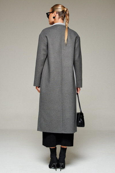 Пальто Beautiful&Free 7014 графитово-серый - фото 11