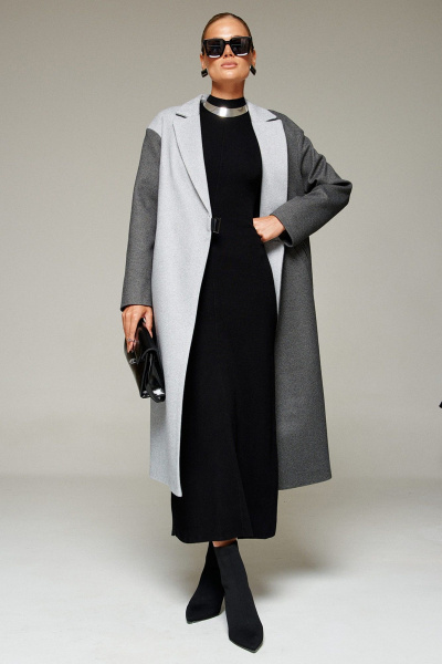 Пальто Beautiful&Free 7014 графитово-серый - фото 3
