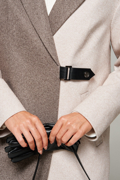 Пальто Beautiful&Free 7014 песочно-коричневый - фото 21