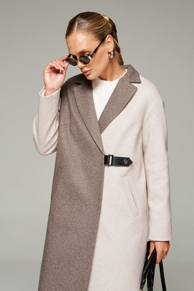 Пальто Beautiful&Free 7014 песочно-коричневый - фото 19