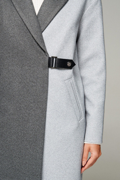 Пальто Beautiful&Free 7014 серо-графитовый - фото 5