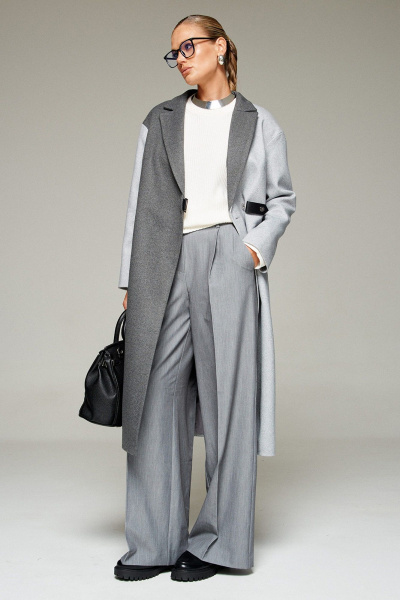 Пальто Beautiful&Free 7014 серо-графитовый - фото 3