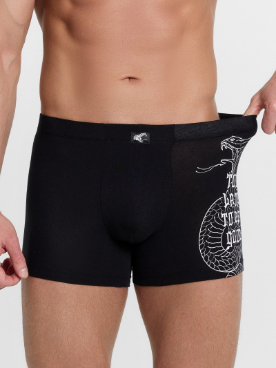 Трусы Mark Formelle 411220/25-4988П-5 черный_печать2_3_сл_на_ЛВ_пер_дет - фото 2