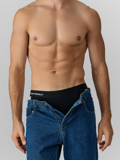 Трусы Mark Formelle 411224/25-5571П-5ТП черный_св.зеленый_печать_3_сл_печать_на_ЖАКтесьме_ - фото 5