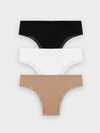 Трусы Mark Formelle 412281-3/25-1-36500Б-5 белый_телесный_черный - фото 2