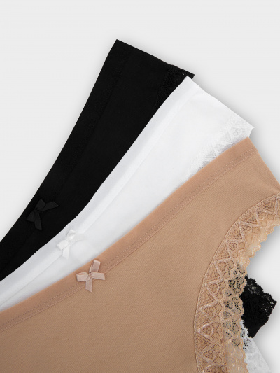 Трусы Mark Formelle 412281-3/25-1-36500Б-5 белый_телесный_черный - фото 5