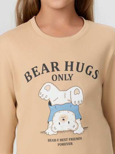 Брюки, джемпер Mark Formelle 567743/25-35753ПП-2 обжаренный_миндаль_мишки_на_сине_голубом_3_сл_на_п - фото 13