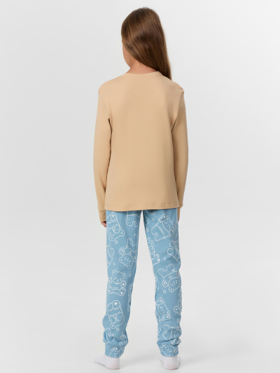Брюки, джемпер Mark Formelle 567743/25-35754ПП-2 обжаренный_миндаль_мишки_на_сине_голубом_3_сл_на_п - фото 11