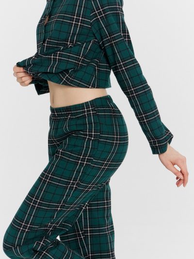 Блуза, брюки Mark Formelle 592368/24-29986ПП-9 зеленая_клетка - фото 15