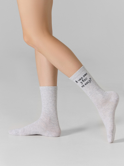 Носки Mark Formelle 217K-3331/25217K св.серый_меланж_рис.3331 - фото 1
