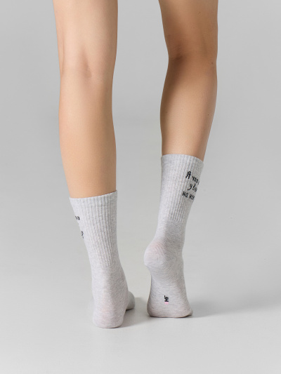 Носки Mark Formelle 217K-3331/25217K св.серый_меланж_рис.3331 - фото 3