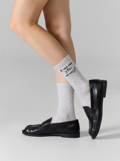 Носки Mark Formelle 217K-3331/25217K св.серый_меланж_рис.3331 - фото 5