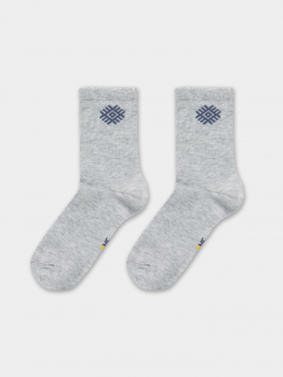 Носки Mark Formelle 444K-2775/B3-24444K св.серый_меланж_рис.2775 - фото 1