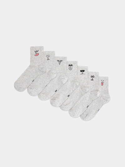 Носки Mark Formelle 556UG-1633/217556UG св.серый_меланж_7_рис.1633 - фото 1