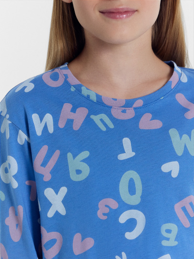 Брюки, джемпер Mark Formelle 567740/24-28725ПП-0 алфавит_на_синем - фото 4