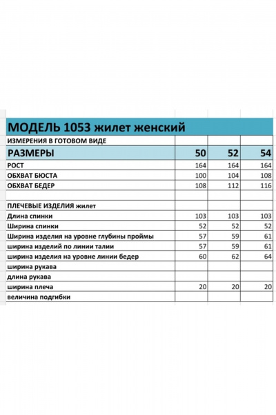 Жилет БагираАнТа 1053 - фото 7