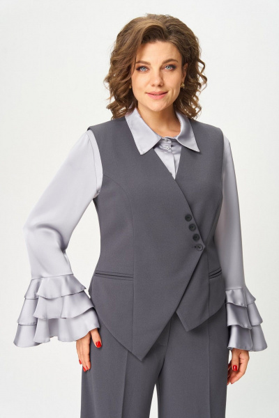 Брюки, жилет Svetlana-Style 1959 серый - фото 9