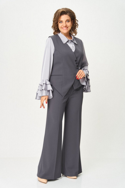Брюки, жилет Svetlana-Style 1959 серый - фото 7