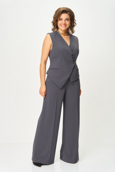 Брюки, жилет Svetlana-Style 1959 серый - фото 1