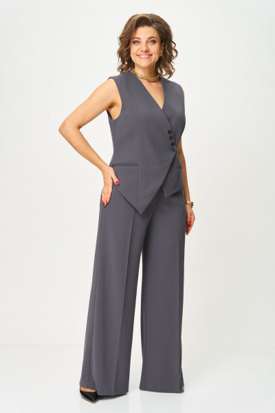 Брюки, жилет Svetlana-Style 1959 серый - фото 2