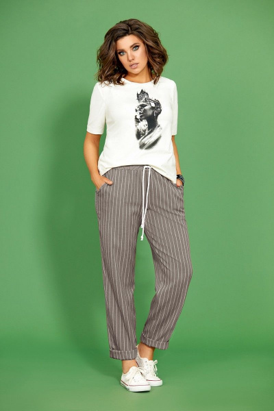 Блуза, брюки, жакет Mubliz 425 капучино - фото 2