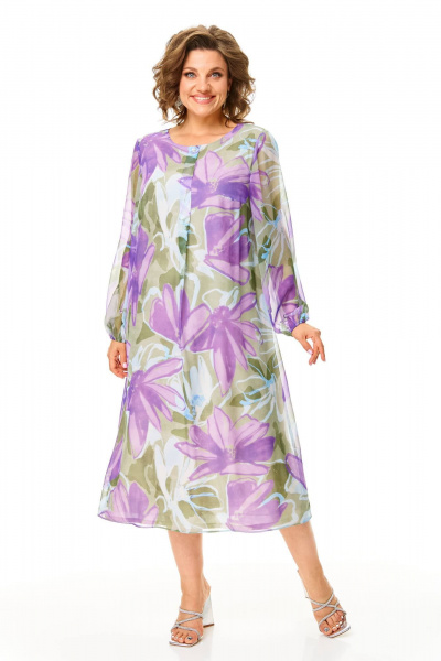 Платье Karina deLux M-1374 мультиколор - фото 6