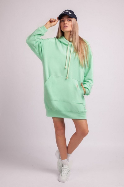 Платье спортивное из трикотажа с капюшоном и карманами Azzara 742 - фото 2