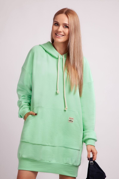 Платье спортивное из трикотажа с капюшоном и карманами Azzara 742 - фото 1