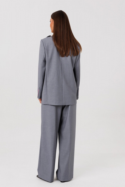 Брюки, жакет Ларс Стиль 976/1 серый - фото 12