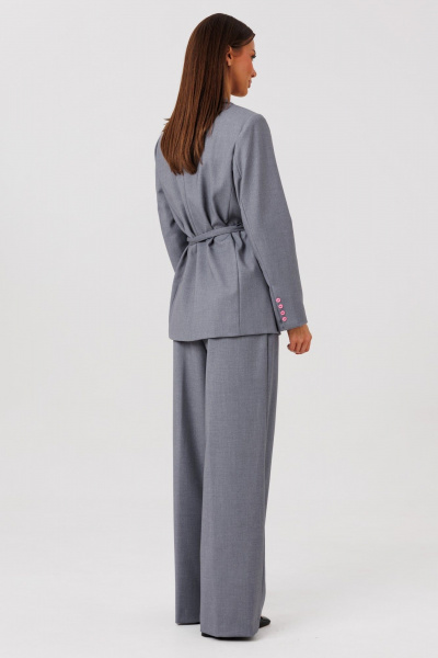 Брюки, жакет Ларс Стиль 976/1 серый - фото 9