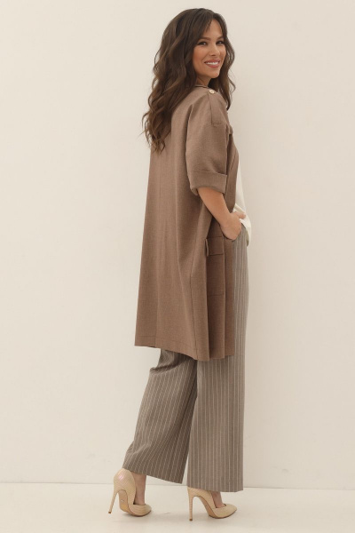 Блуза, брюки, кардиган Магия моды 1934 какао - фото 5