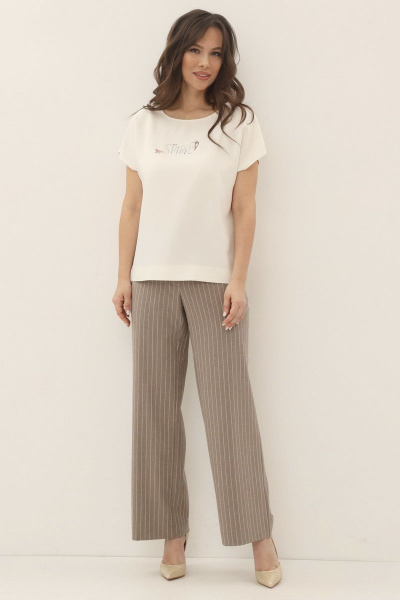 Блуза, брюки, кардиган Магия моды 1934 какао - фото 3