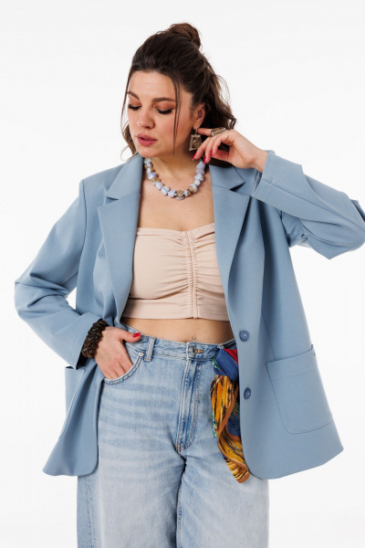 Жакет Anelli 1524.1 небосвод - фото 2