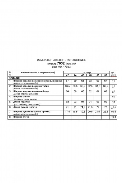 Пальто Beautiful&Free 7032 сиренево-молочный - фото 5