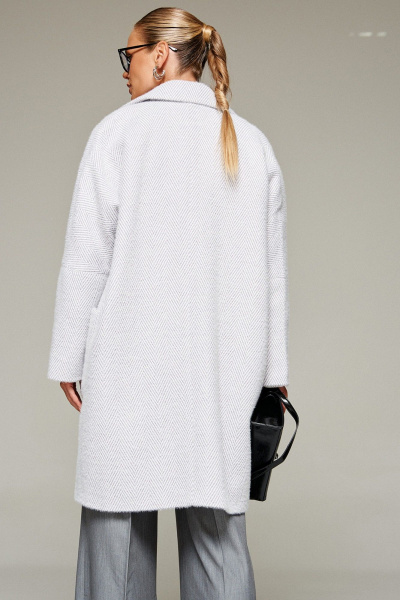 Пальто Beautiful&Free 7032 сиренево-молочный - фото 2