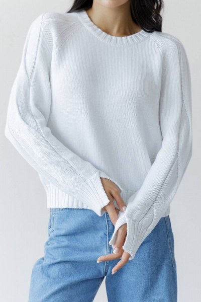 Джемпер Romgil РВ0165-ХЛ2 белый - фото 3