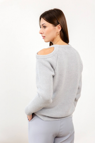 Джемпер Romgil РВ0125-ШЕ5 светло-серый - фото 6